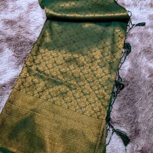 Green and Gold Kanchipuram Saree